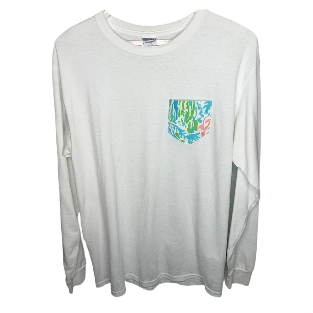 LP inspired Long Sleeve Pocket T shirt Let’s cha cha print
